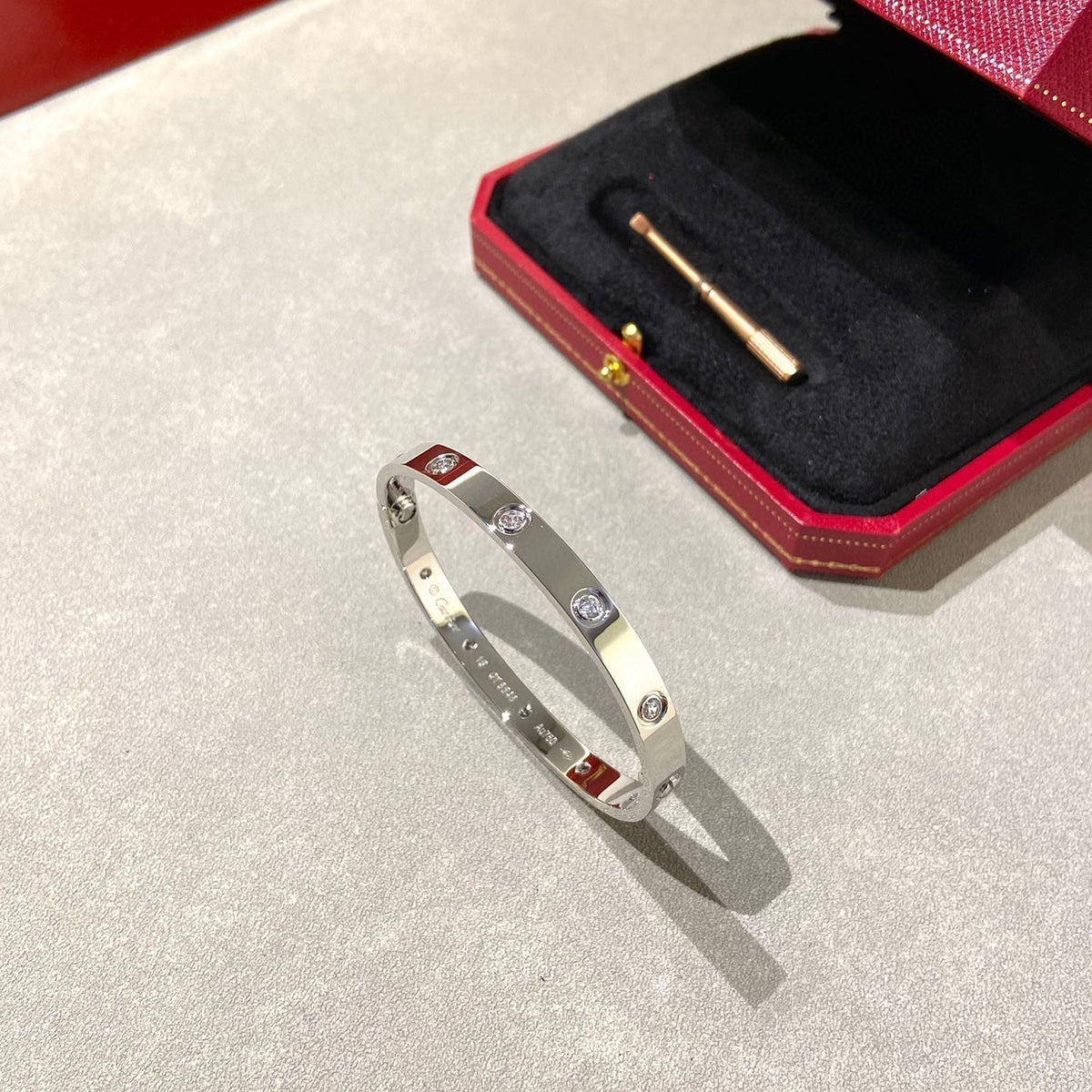 [OAKJURI Jewelry] LOVE BRACELET 6.1MM 10 DIAMONDS