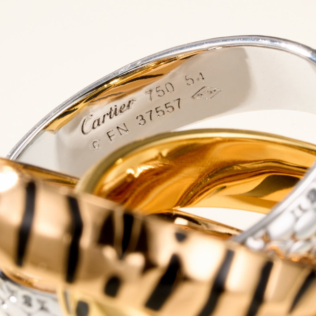 [OAKJURI Jewelry] TRINITY  RING LEOPARD PRINT