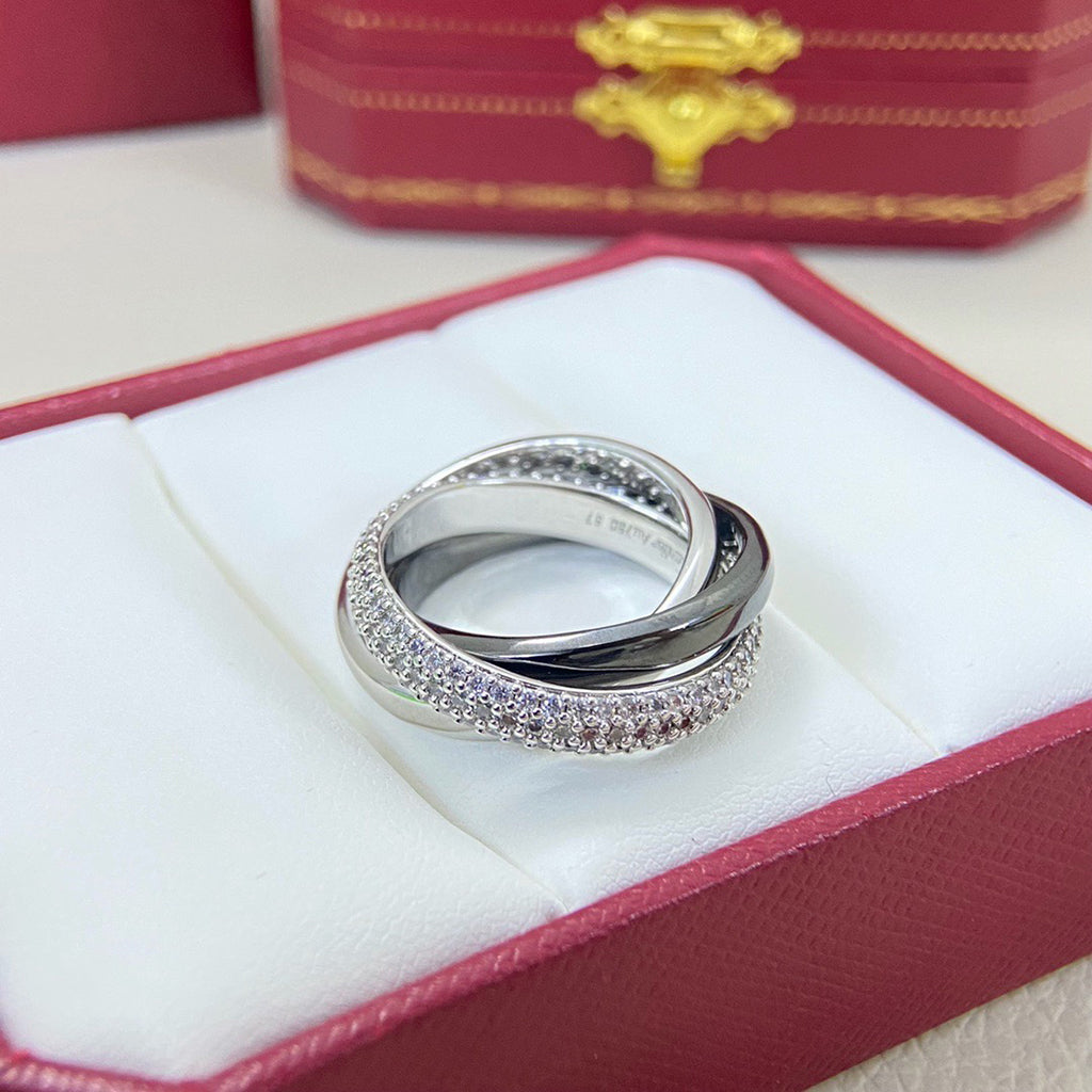 [OAKJURI Jewelry] TRINITY 3.2MM RING BLACK CERAMIC