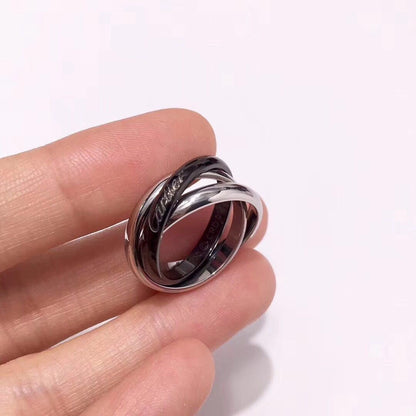 [OAKJURI Jewelry] TRINITY 3.2MM RING BLACK CERAMIC
