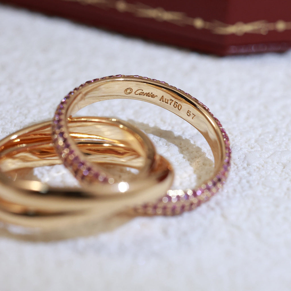 [OAKJURI Jewelry] TRINITY 3.2MM RING PINK DIAMOND