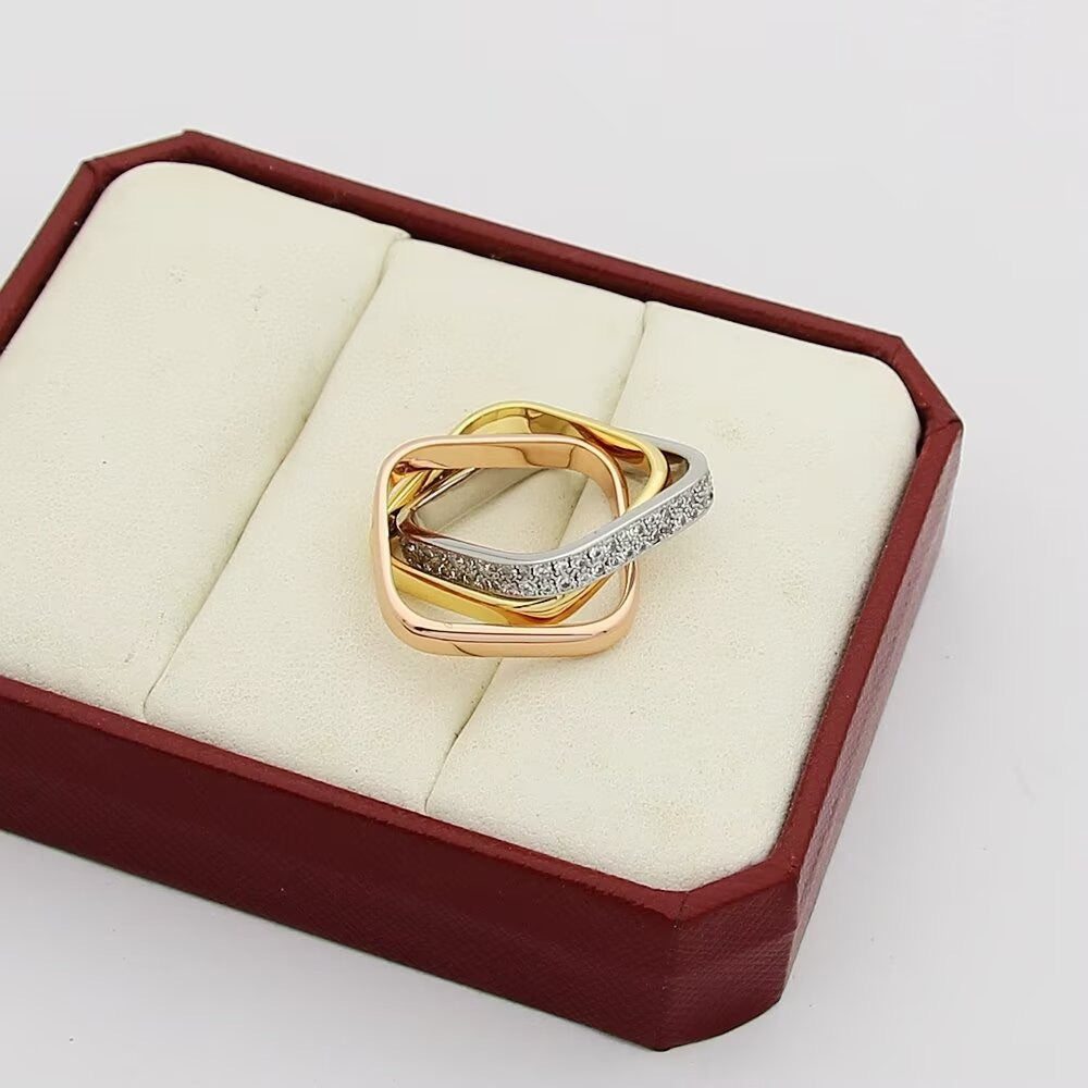 [OAKJURI Jewelry] TRINITY 3.5MM CUSHION RING COLLECTION