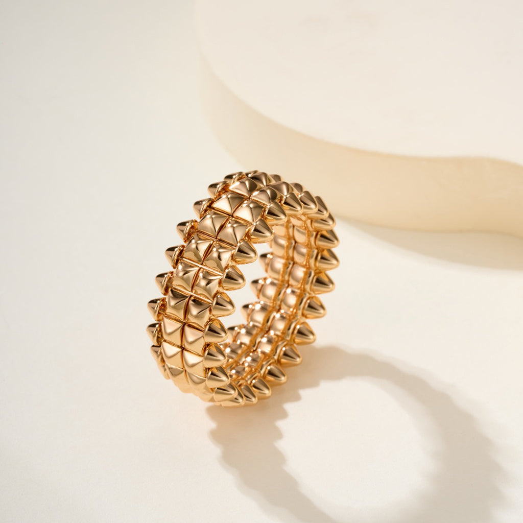[OAKJURI Jewelry] CLASH 9.2MM DOUBLE ROW RING