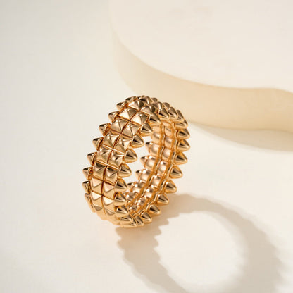 [OAKJURI Jewelry] CLASH 9.2MM DOUBLE ROW RING