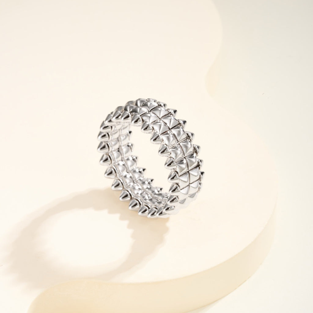 [OAKJURI Jewelry] CLASH 9.2MM DOUBLE ROW RING