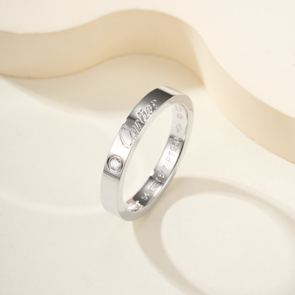 [OAKJURI Jewelry] LOVE RING 4MM 1 DIAMOND