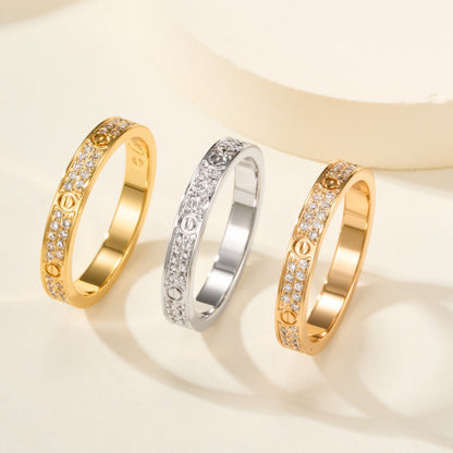 [OAKJURI Jewelry] LOVE RING 2.65MM DIAMOND