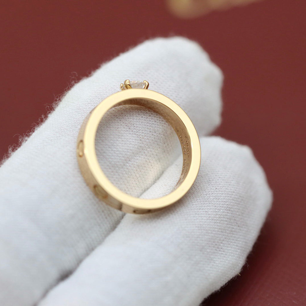 [OAKJURI Jewelry] LOVE RING 3.6MM 1 BIG DIAMOND