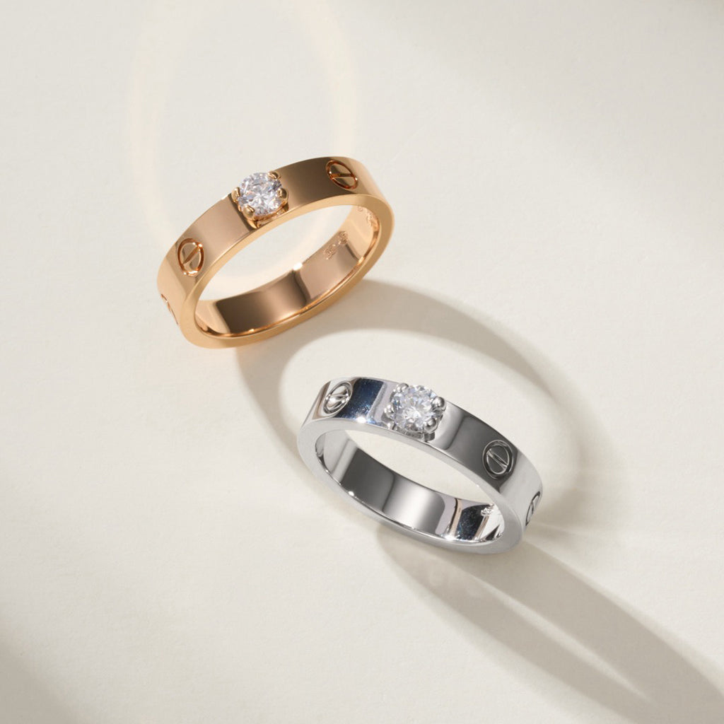 [OAKJURI Jewelry] LOVE RING 3.6MM 1 BIG DIAMOND