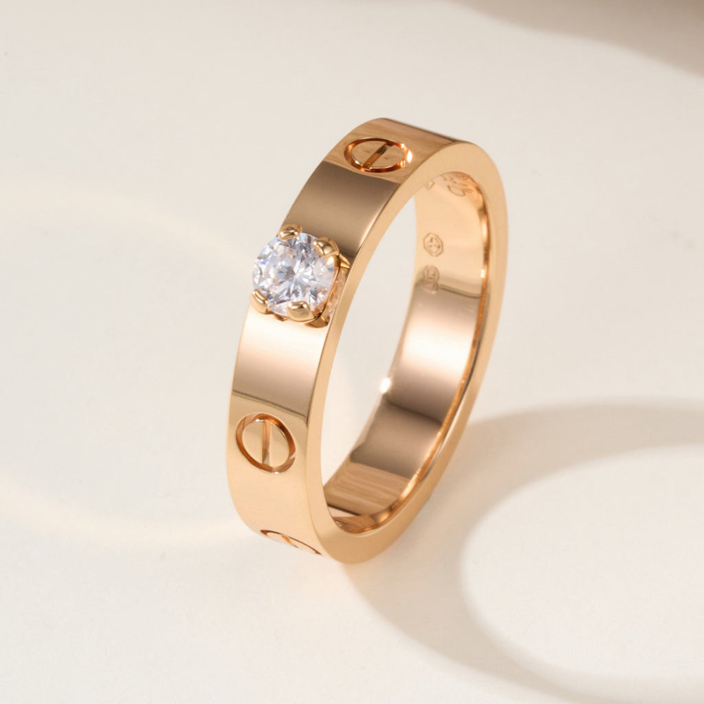 [OAKJURI Jewelry] LOVE RING 3.6MM 1 BIG DIAMOND