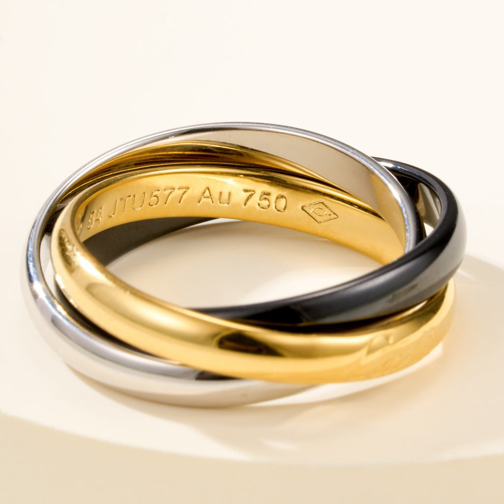 [OAKJURI Jewelry] TRINITY 3.2MM RING BLACK CERAMIC