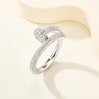 [OAKJURI Jewelry] JUSTE RING 2.6MM FULL DIAMOND
