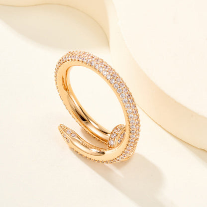 [OAKJURI Jewelry] JUSTE RING 2.6MM FULL DIAMOND