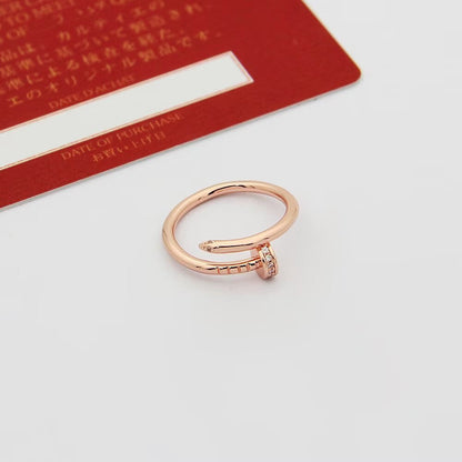 [OAKJURI Jewelry] JUSTE 1.8MM HALF DIAMOND RING