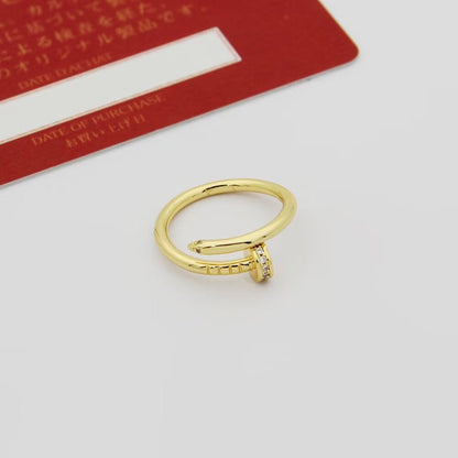 [OAKJURI Jewelry] JUSTE 1.8MM HALF DIAMOND RING