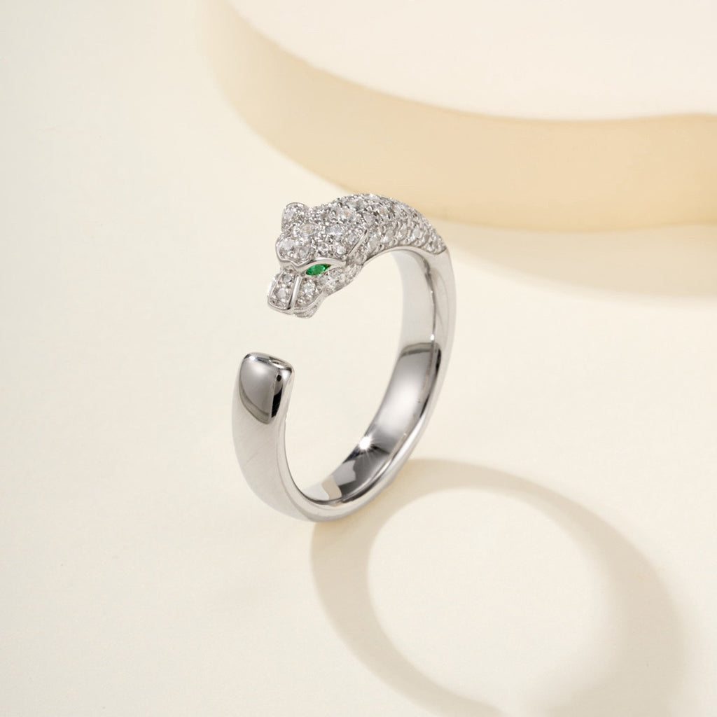 [OAKJURI Jewelry] PANTHERE HALF DIAMOND SMALL RING