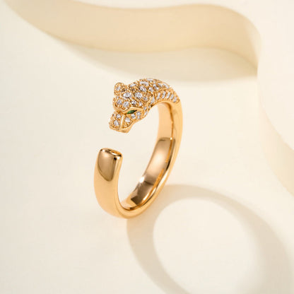 [OAKJURI Jewelry] PANTHERE HALF DIAMOND SMALL RING