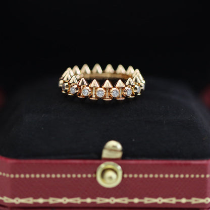 [OAKJURI Jewelry] CLASH 6.8MM DIAMOND MEDIUM RING