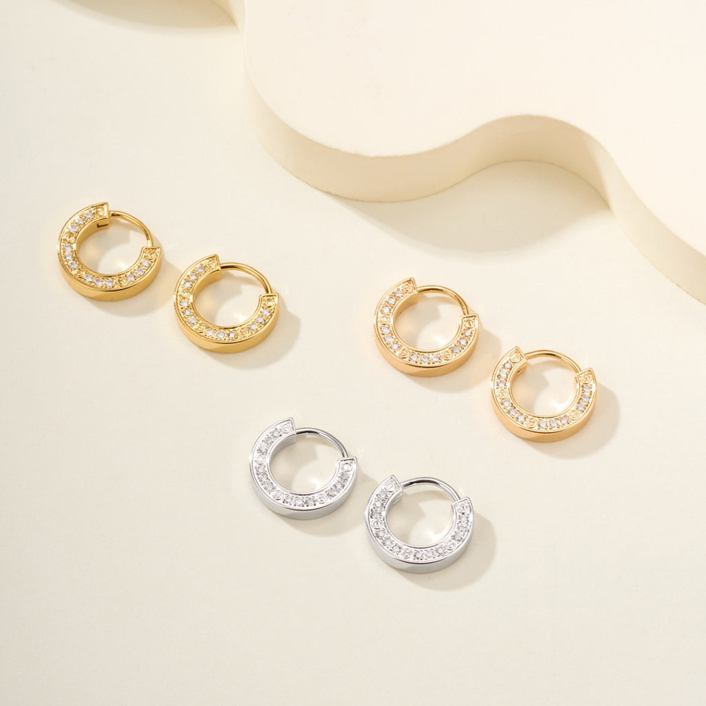 [OAKJURI Jewelry] LOVE DIAMOND EARRINGS