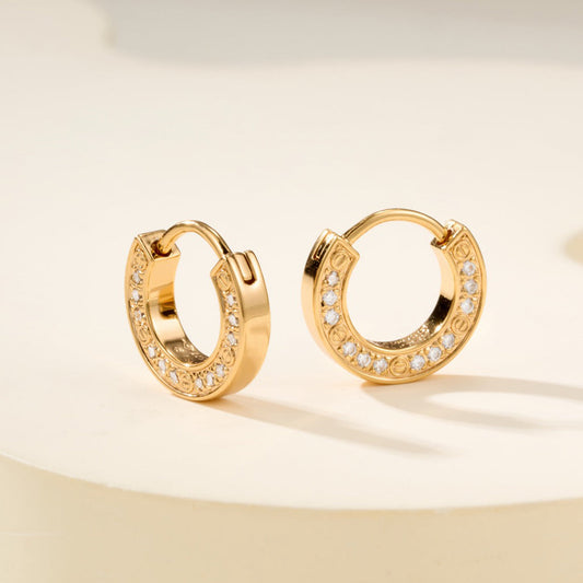[OAKJURI Jewelry] LOVE DIAMOND EARRINGS
