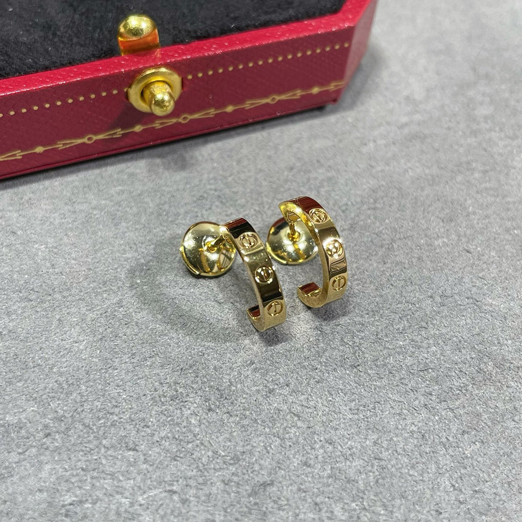 [OAKJURI Jewelry] LOVE EARRINGS 2.65 MM NO DIAMOND SMALL