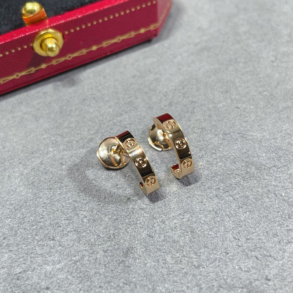 [OAKJURI Jewelry] LOVE EARRINGS 2.65 MM NO DIAMOND SMALL