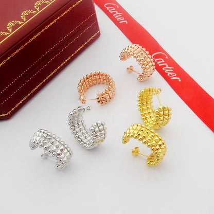 [OAKJURI Jewelry] CLASH 9.2MM DOUBLE ROW EARRINGS