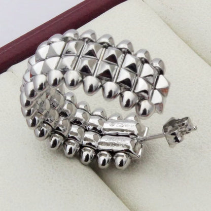 [OAKJURI Jewelry] CLASH 9.2MM DOUBLE ROW EARRINGS