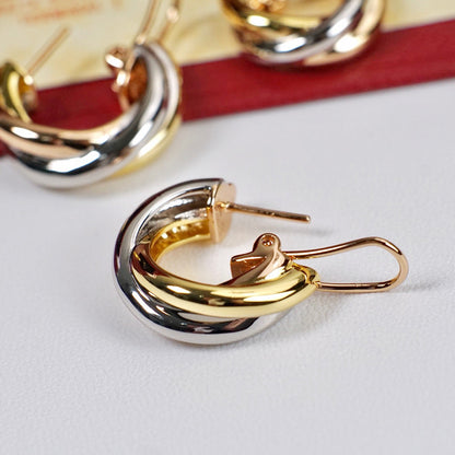 [OAKJURI Jewelry] TRINITY ON DIAMOND CLASSIC EARRINGS