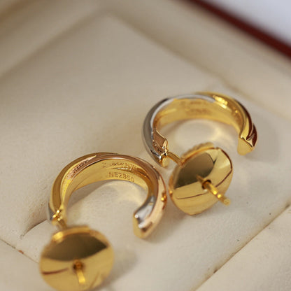 [OAKJURI Jewelry] TRINITY ON DIAMOND MINI EARRINGS