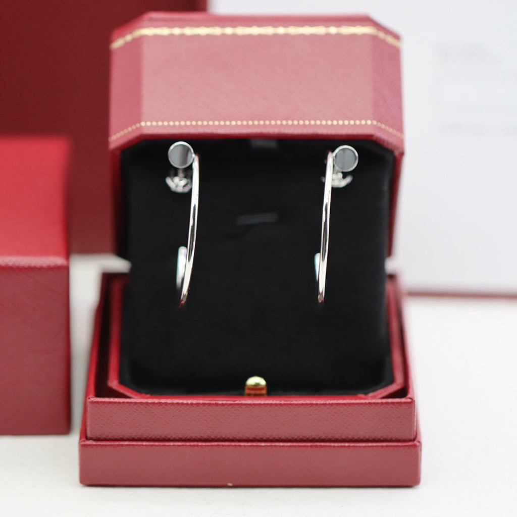 [OAKJURI Jewelry] JUSTE HALF DIAMOND LARGE EARRINGS