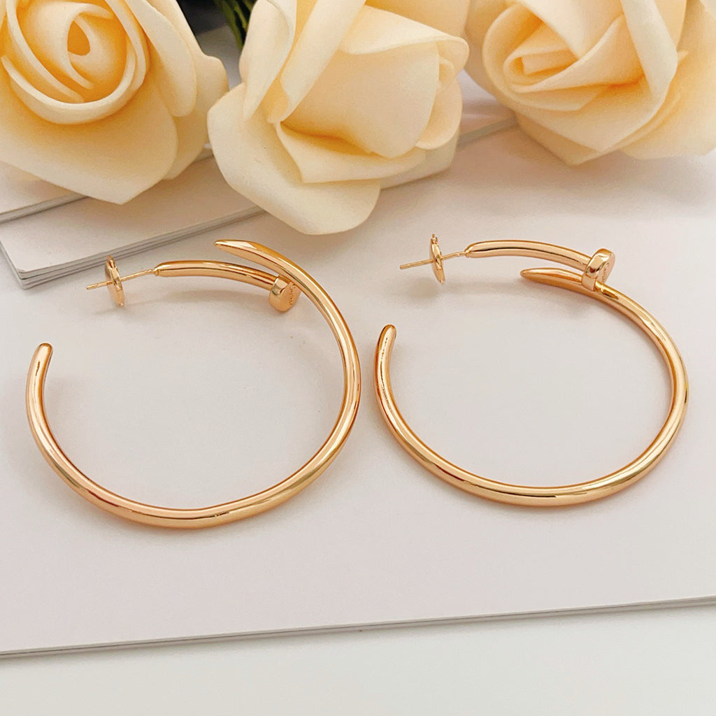 [OAKJURI Jewelry] JUSTE NO DIAMOND LARGE EARRINGS