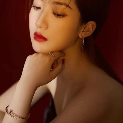 [OAKJURI Jewelry] JUSTE NO DIAMOND LARGE EARRINGS