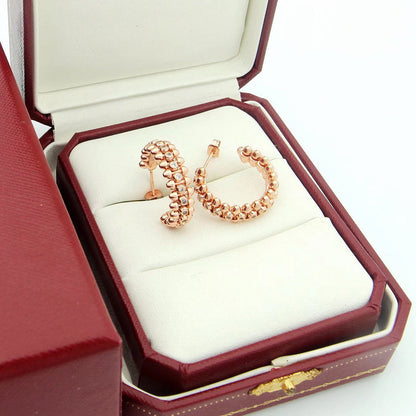 [OAKJURI Jewelry] CLASH FULL DIAMOND MEDIUM EARRINGS