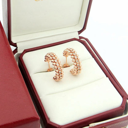 [OAKJURI Jewelry] CLASH FULL DIAMOND MEDIUM EARRINGS