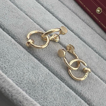 [OAKJURI Jewelry] JUSTE NO DIAMOND DOUBLE EARRINGS