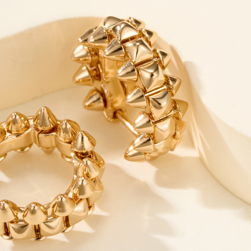 [OAKJURI Jewelry] CLASH MINI HOOP EARRINGS