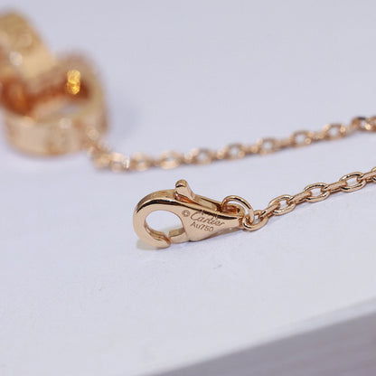 [OAKJURI Jewelry] LOVE DOUBLE RING NECKLACE