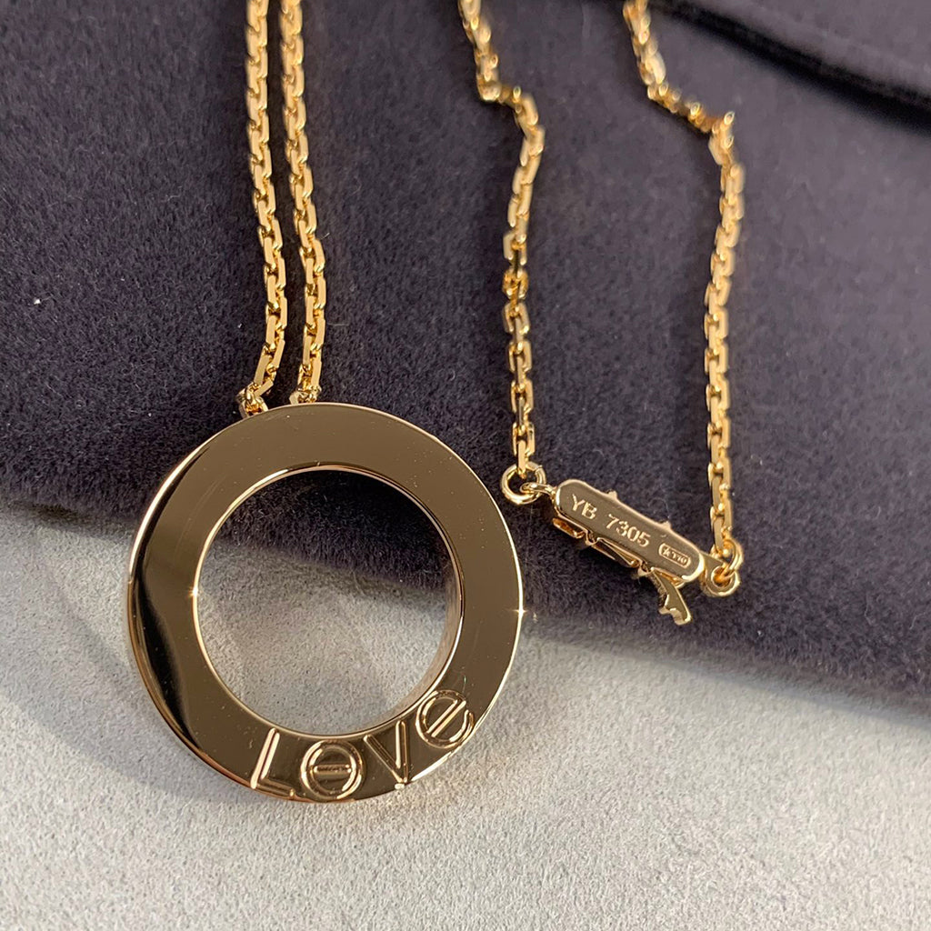 [OAKJURI Jewelry] LOVE NECKLACE 16MM 3 DIAMONDS