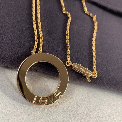 [OAKJURI Jewelry] LOVE NECKLACE 16MM 3 DIAMONDS