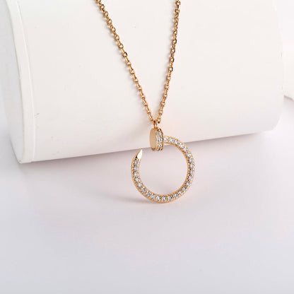 [OAKJURI Jewelry] JUSTE NECKLACE FULL DIAMOND
