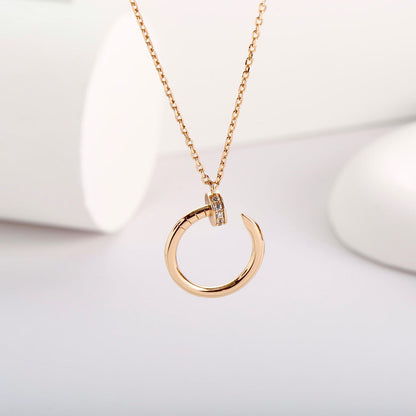 [OAKJURI Jewelry] JUSTE NECKLACE FULL DIAMOND