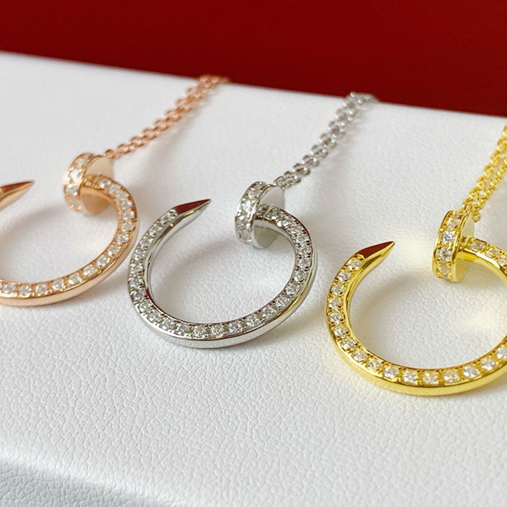 [OAKJURI Jewelry] JUSTE NECKLACE FULL DIAMOND