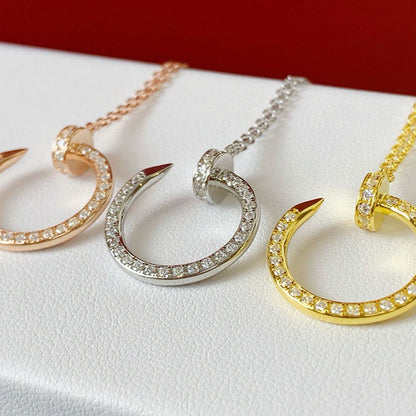 [OAKJURI Jewelry] JUSTE NECKLACE FULL DIAMOND
