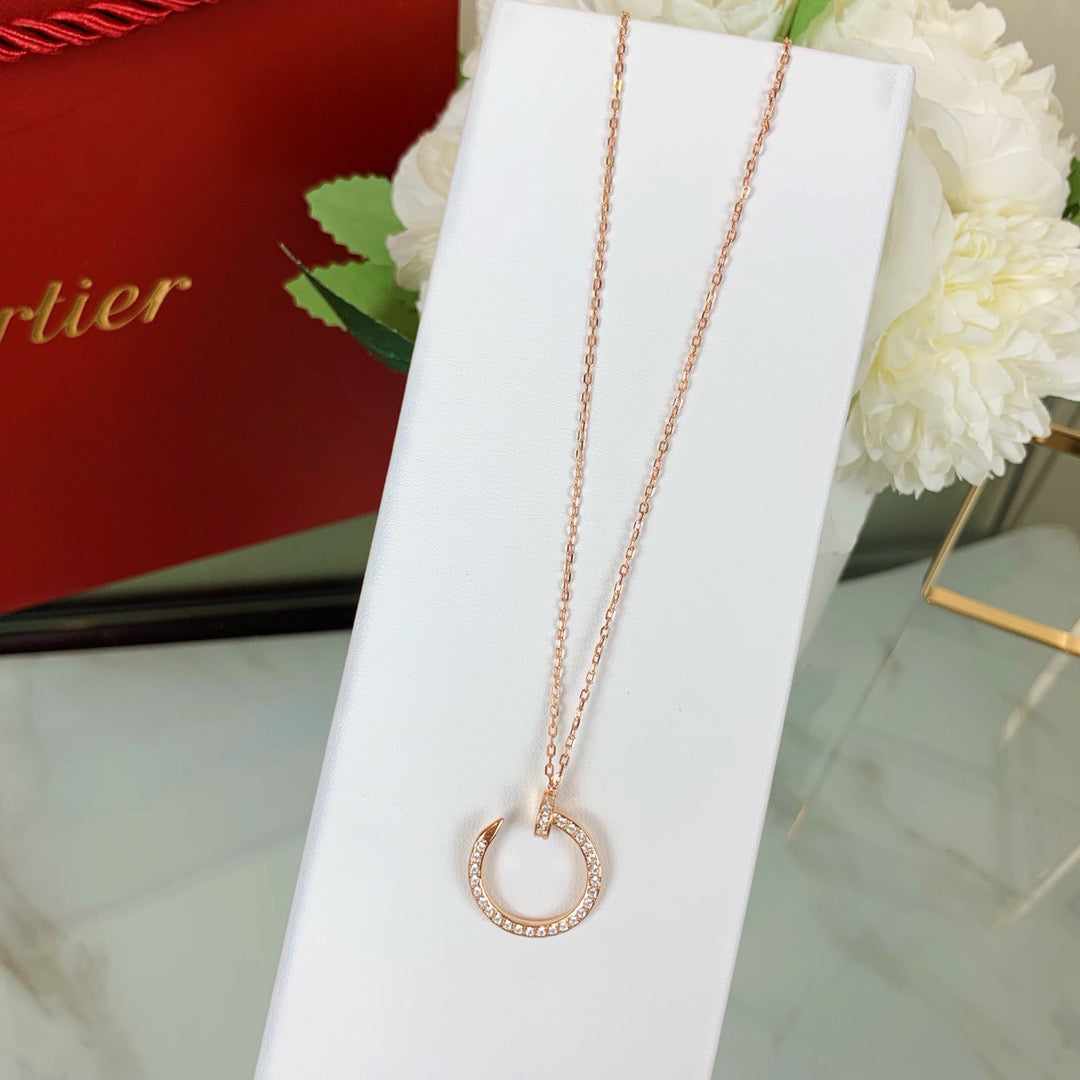 [OAKJURI Jewelry] JUSTE NECKLACE FULL DIAMOND