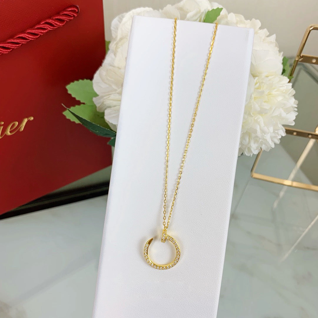 [OAKJURI Jewelry] JUSTE NECKLACE FULL DIAMOND