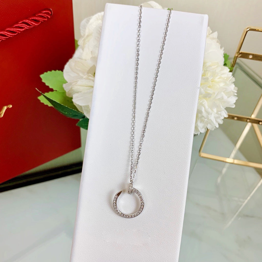 [OAKJURI Jewelry] JUSTE NECKLACE FULL DIAMOND