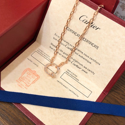[OAKJURI Jewelry] JUSTE NECKLACE FULL DIAMONDS