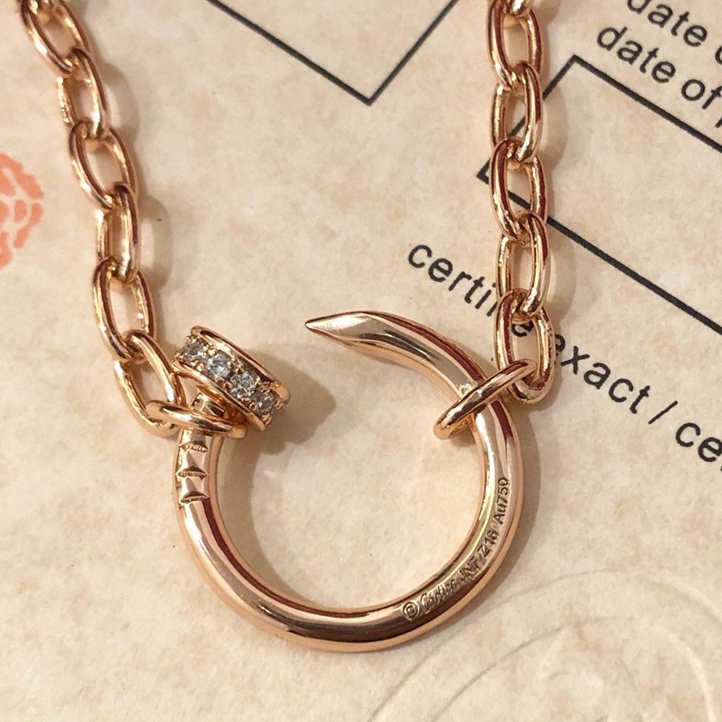 [OAKJURI Jewelry] JUSTE NECKLACE FULL DIAMONDS
