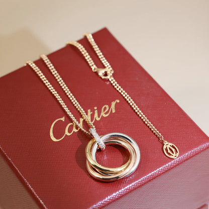 [OAKJURI Jewelry] TRINITY MEDIUM  DIAMONDS NECKLACE